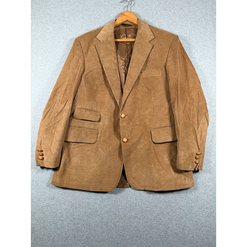 Vintage Levi's Panatela Men's 46R Tan Corduroy Blazer Sport Coat 70s Bin F